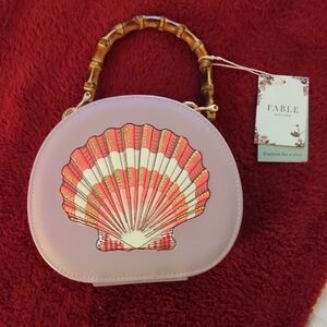 Fable England Pink Shell Mini Bag